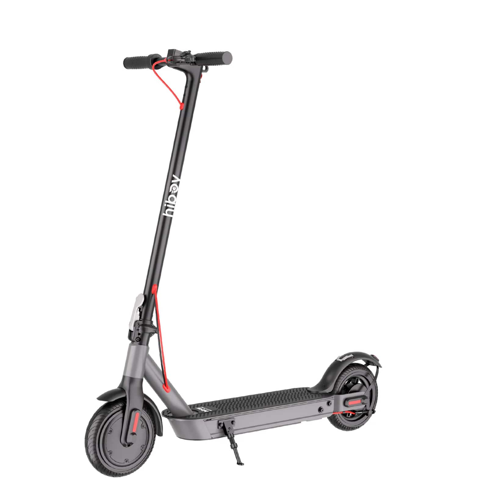 HiBoy - S3 Electric Scooter with 8.5" Pneumatic & Solid Tires – 17-Mile Max Range, 19 MPH, 350W Motor, Foldable for Adults - Black - Angle_Zoom