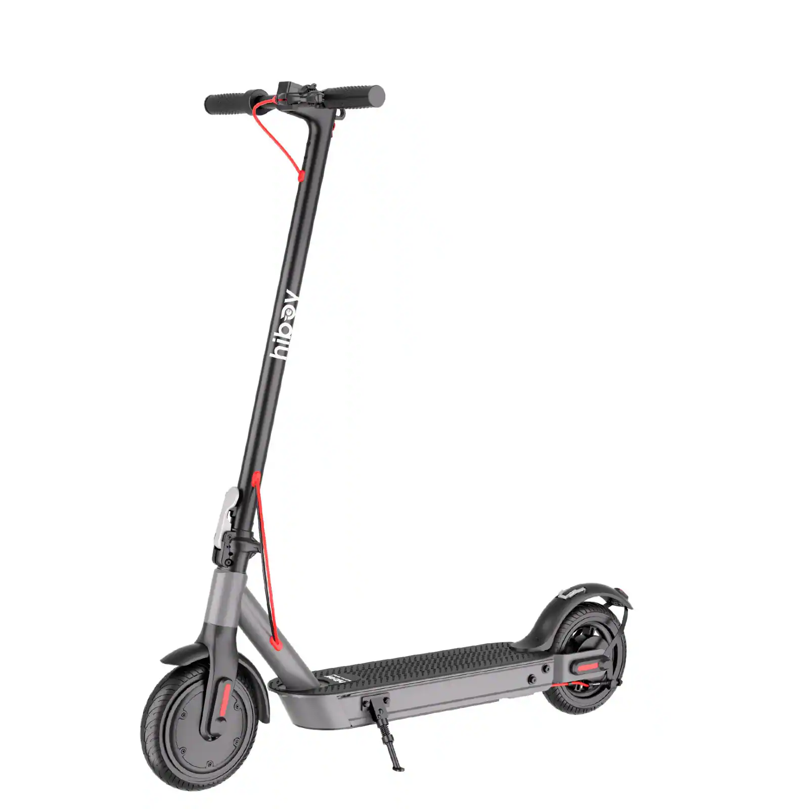 Angle. HiBoy - Hiboy S3 Electric Scooter with 8.5" Pneumatic & Solid Tires – 17-Mile Max Range, 19 MPH, 350W Motor, Foldable for Adults - Black.