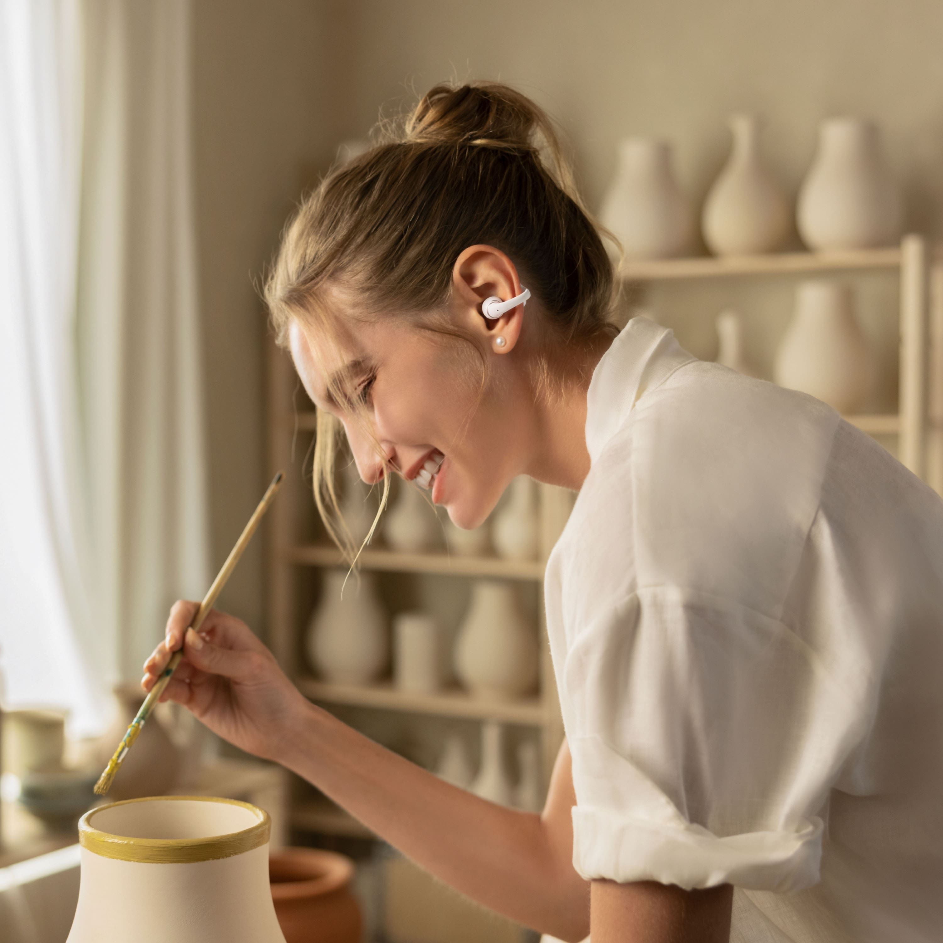 Shokz - OpenDots 2 Open-Ear Clip-On True Wireless Bluetooth