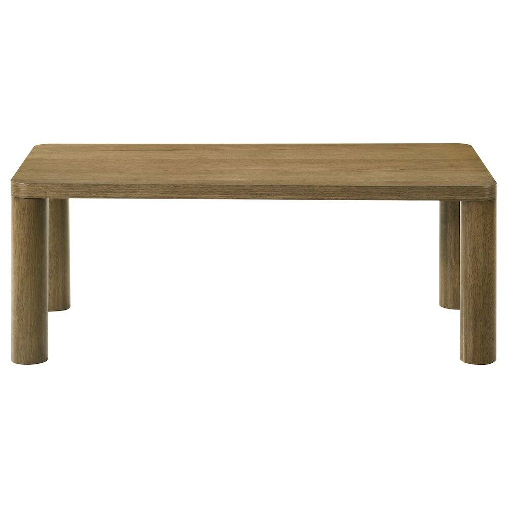 Left. Coaster Co. of America - Castlewood Engineered Wood Cocktail Coffee Table Brown Oak - Brown Oak.