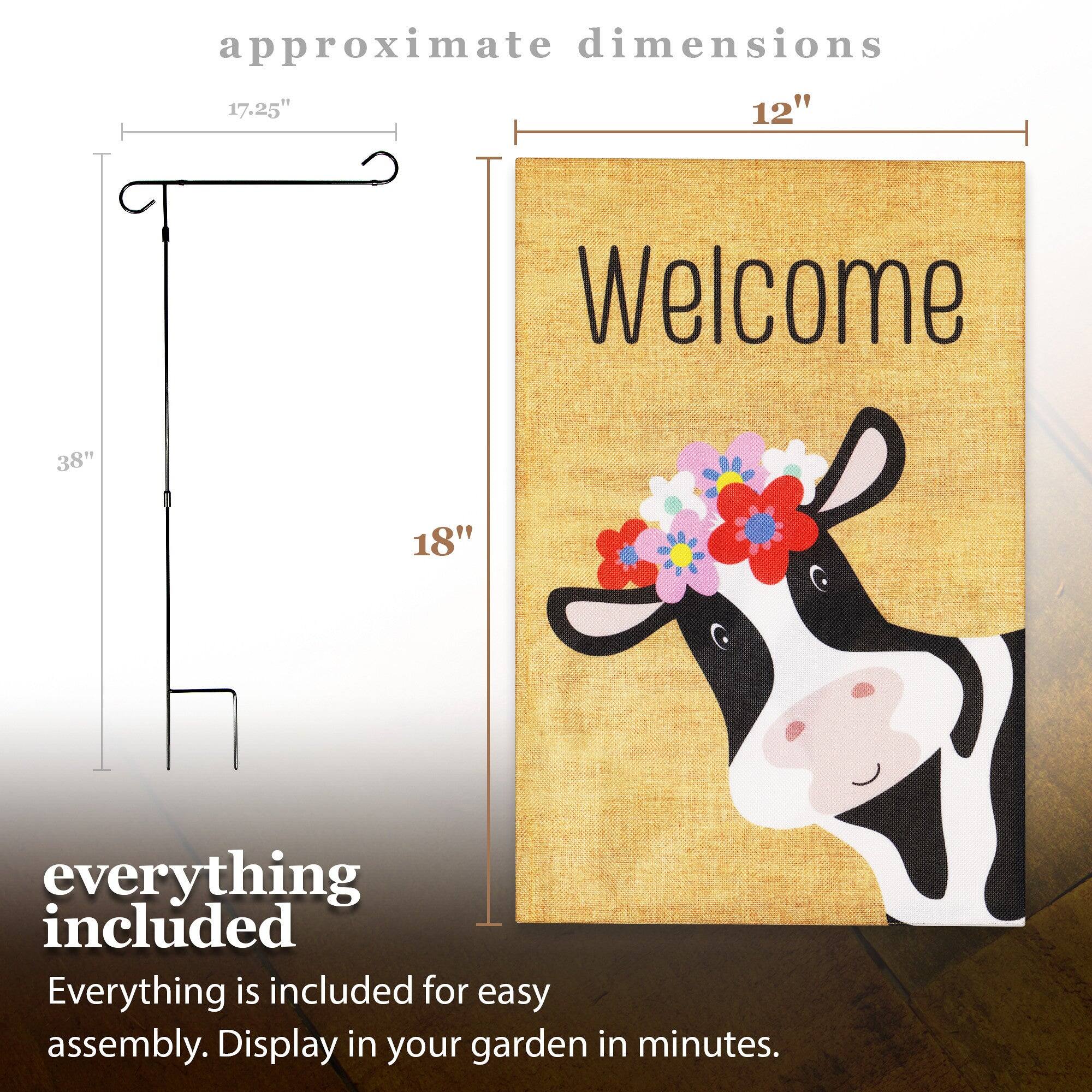 Approximate dimensions: 17.25" x 12" x 38" x 18"

Welcome

Everything is included for easy assembly. Display in your garden in minutes.
