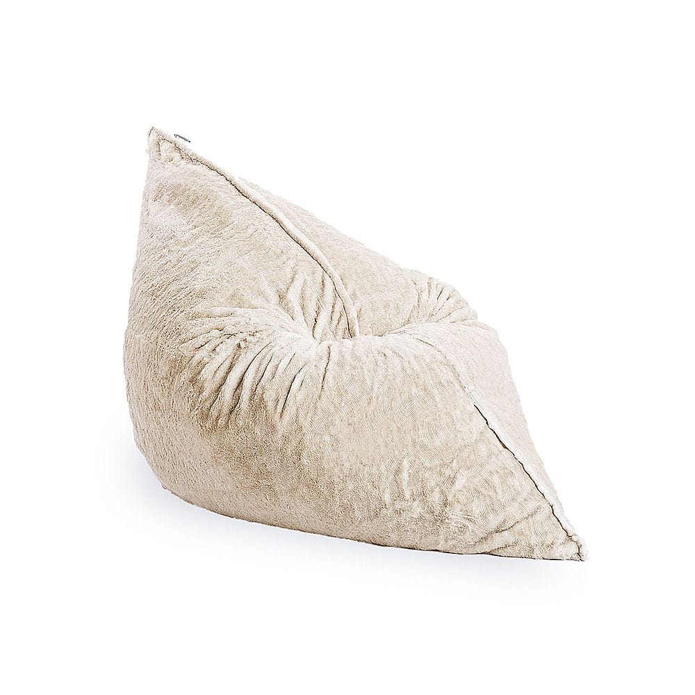 Angle View: Lovesac - PillowSac in Phur - Snow Owl