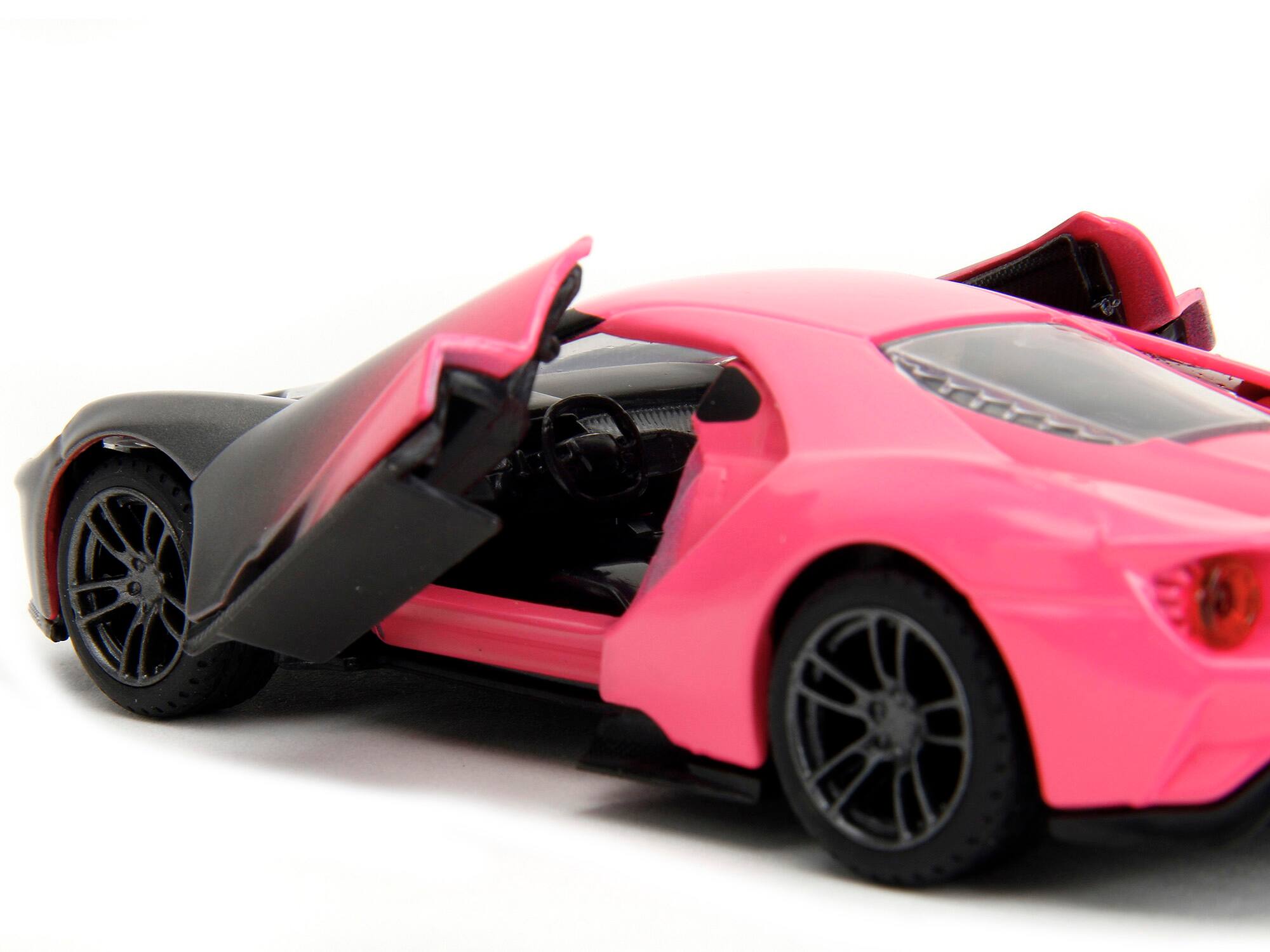 Alt View 2. Jada - 2017 Ford GT Gray Metallic and Pink Gradient "Pink Slips" Series 1/32 Diecast Model Car by Jada - Multicolor.