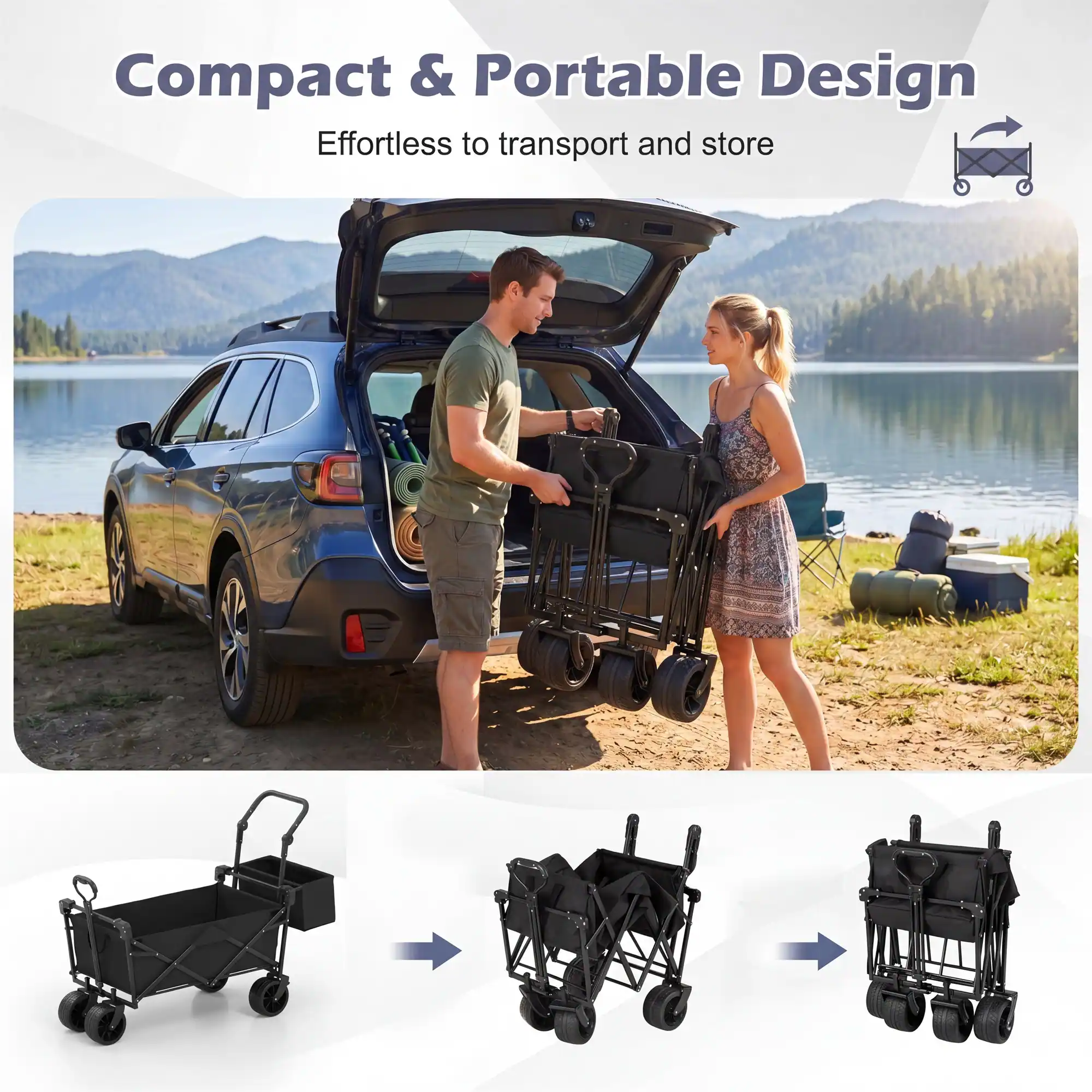 Compact & Portable Design  
Effortless to transport and store