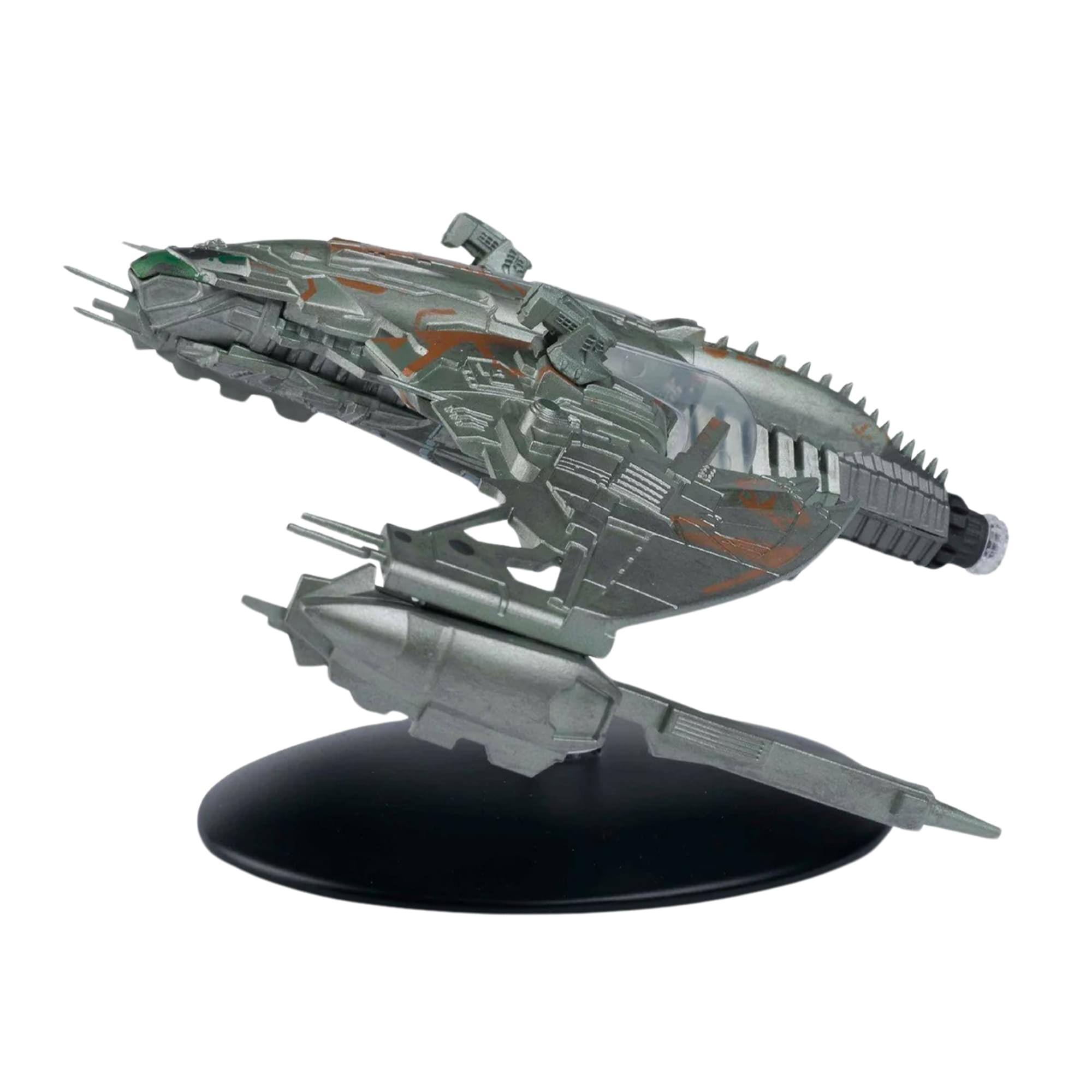 Alt View 2. Eaglemoss - Eaglemoss Star Trek StarShip Replica | Klingon D4 Bird of Prey - Grey.