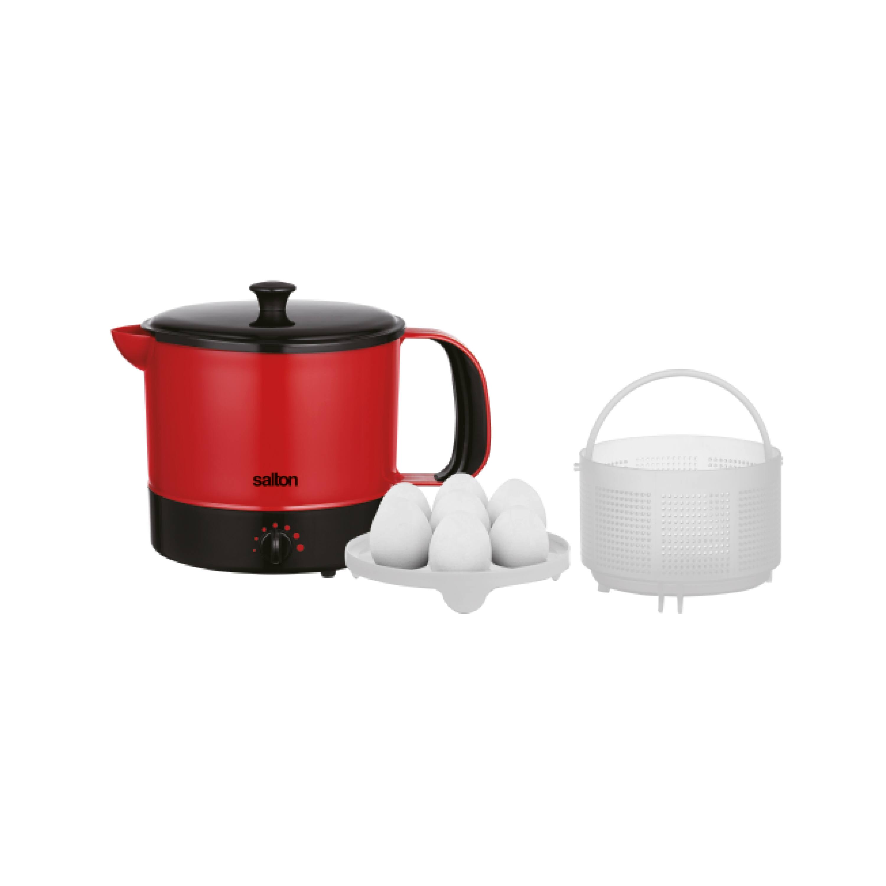 Alt View 2. Salton - Salton Personal Multipot Multicooker - Red.