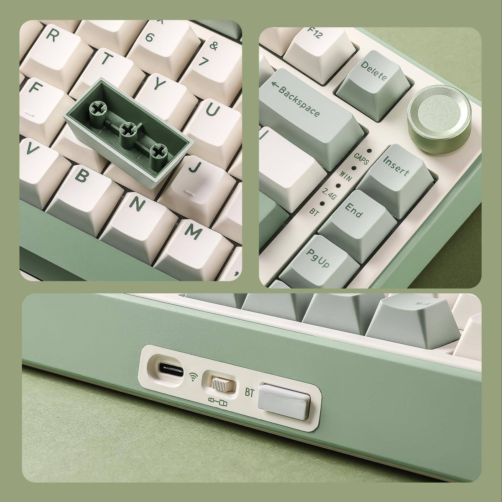 R F V T 6 Y N & 7 U J M F12 Delete A Backspace CAPS WIN Insert 2.4G 2. BT End PgUp