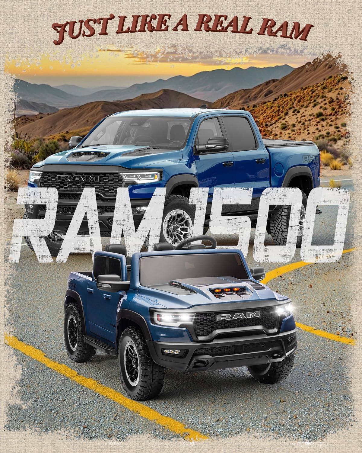 JUST LIKE A REAL RAM  
RAM 1500