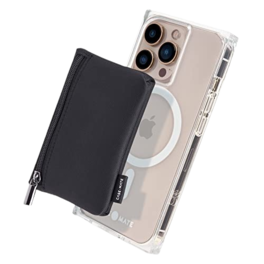 Case-Mate - Casemate Magnetic Phone Pouch Works With Magsafe Zipper Pouch - Black