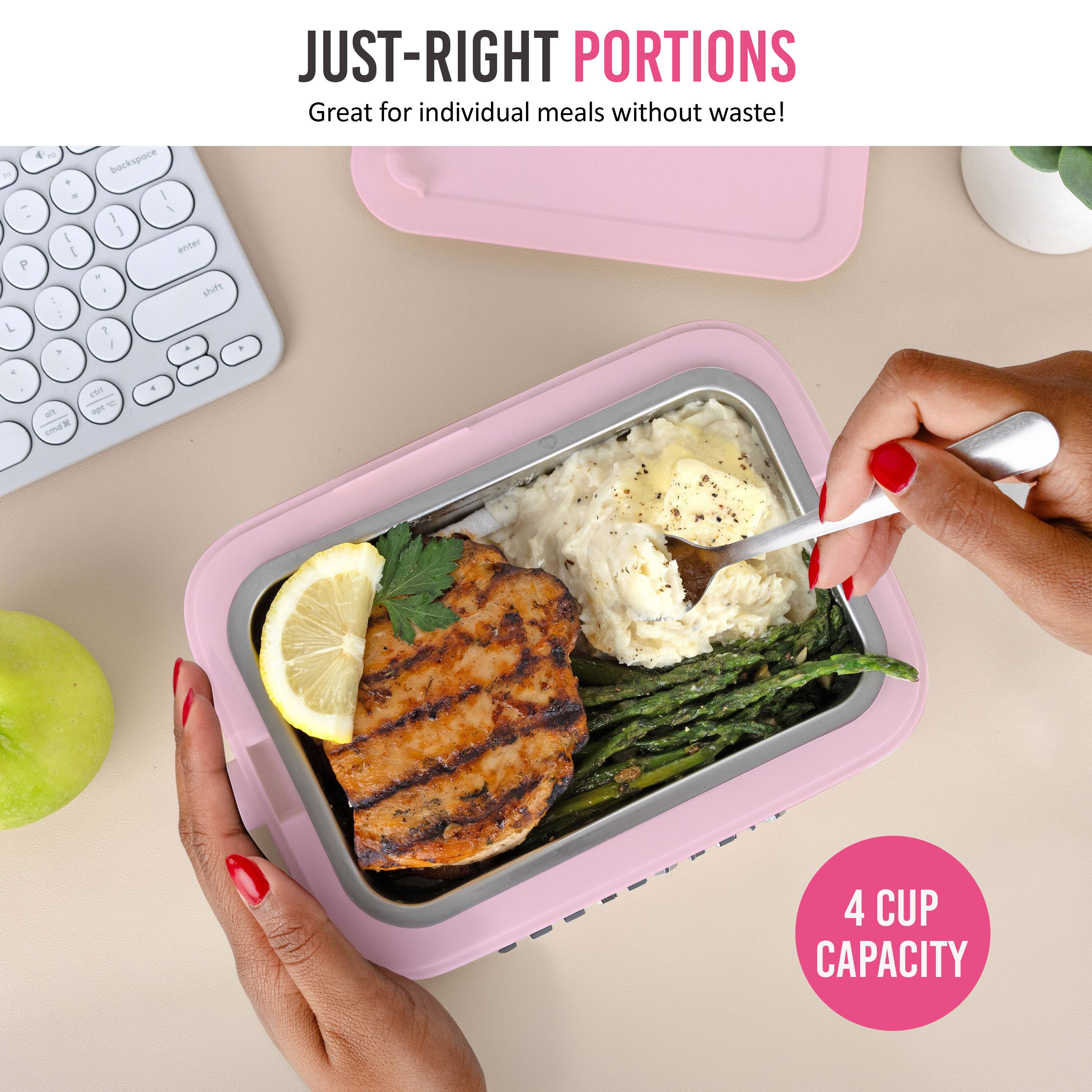 JUST-RIGHT PORTIONS  
Great for individual meals without waste!  

4 CUP CAPACITY