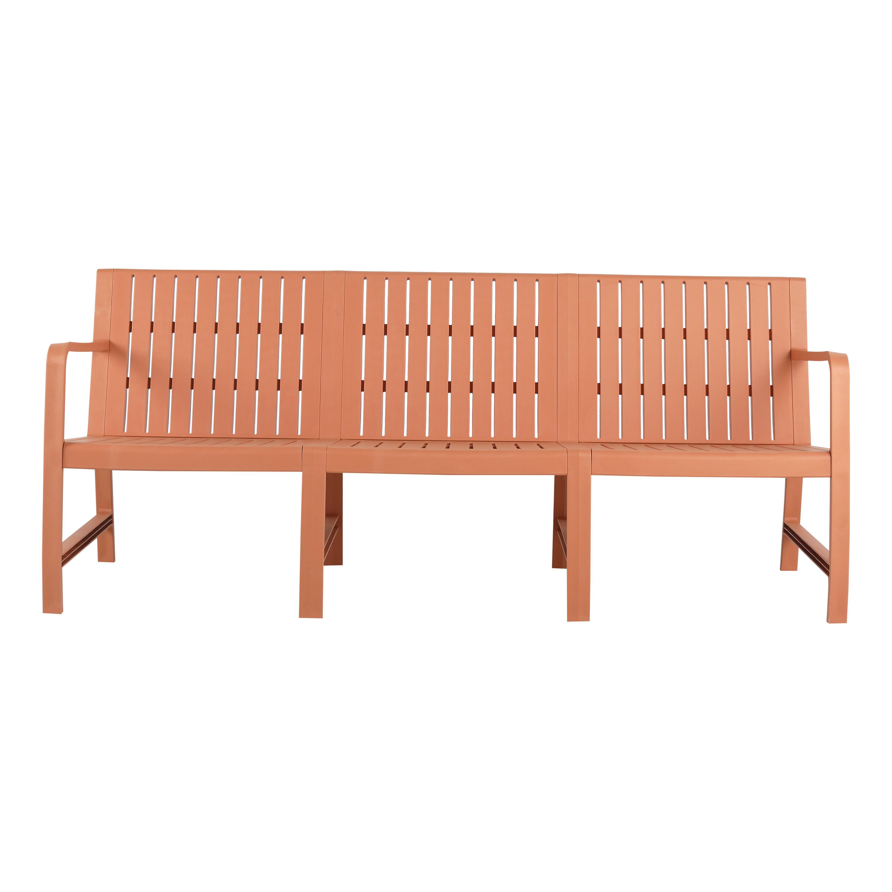 Alt View 7. Mondawe - 3-Seater Patio Waterproof PP Material Sofa - Apricot Brown.