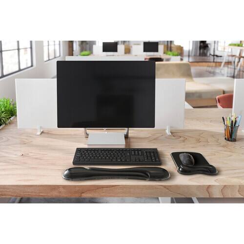 Alt View 5. Kensington - Comfort Gel Mouse Pad with Wrist Rest - Black.