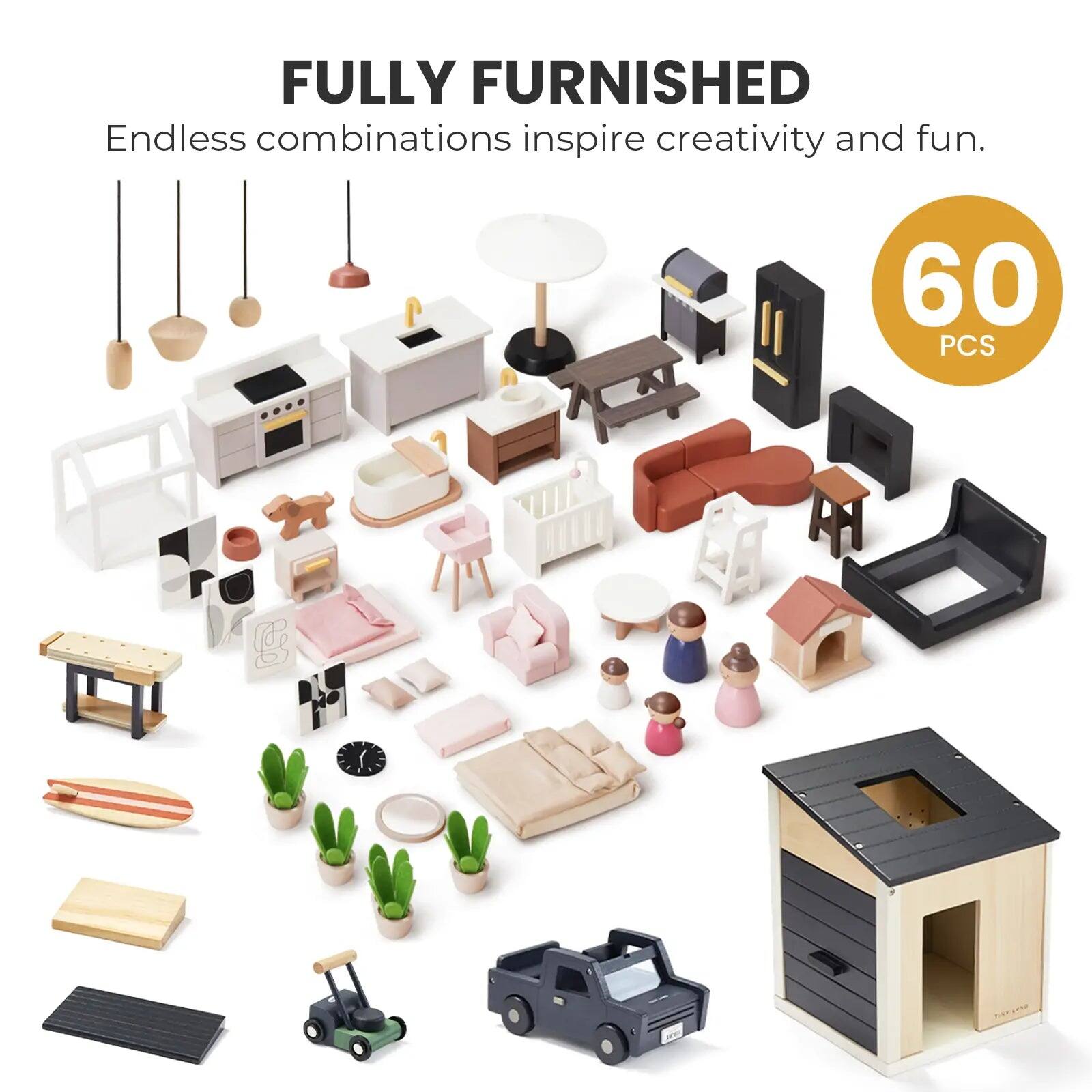 FULLY FURNISHED  
Endless combinations inspire creativity and fun.  
60 PCS