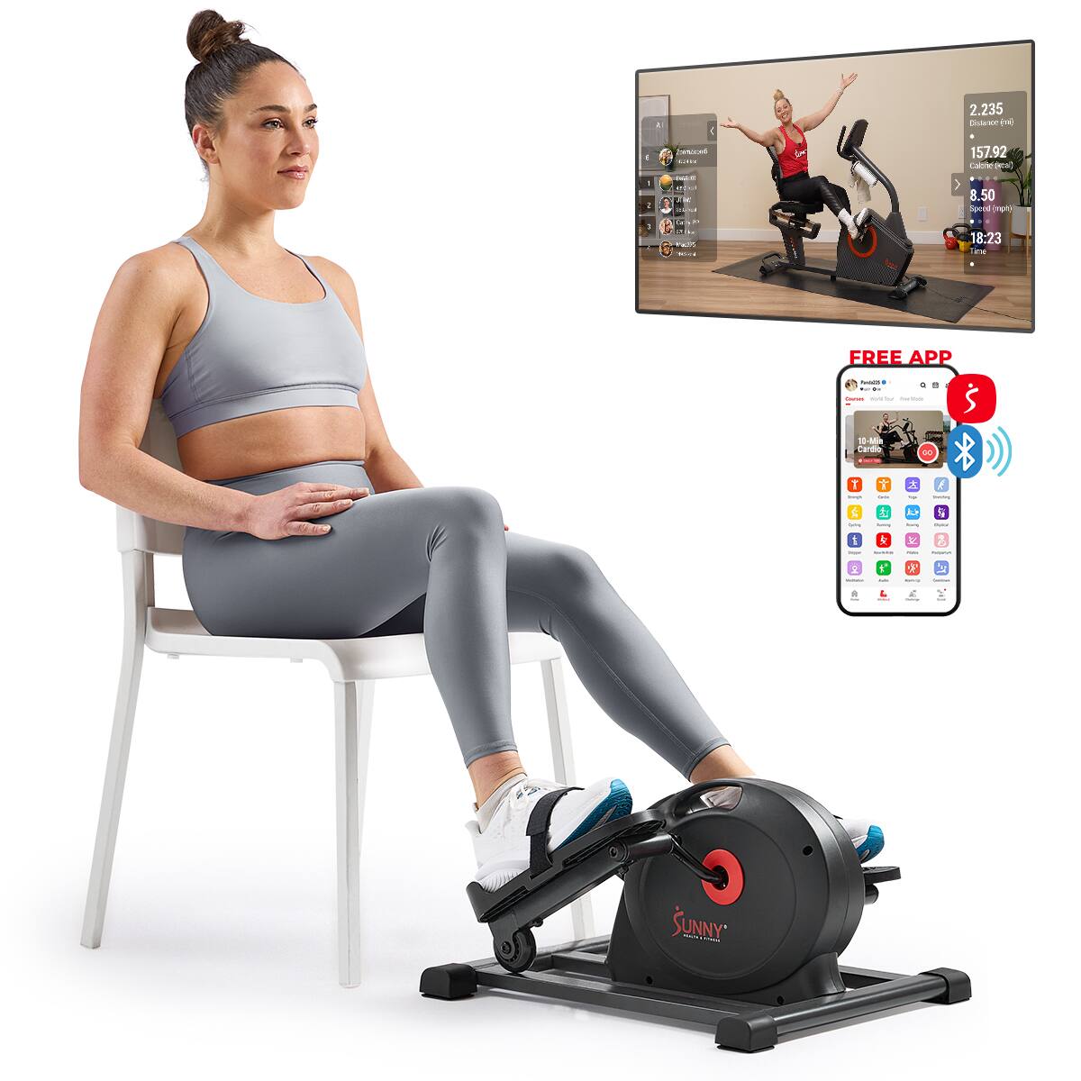 - 2.235 Distance (km) - 157.92 Calories - 8.50 Speed (km/h) - 18:23 Time - FREE APP - SUNNY