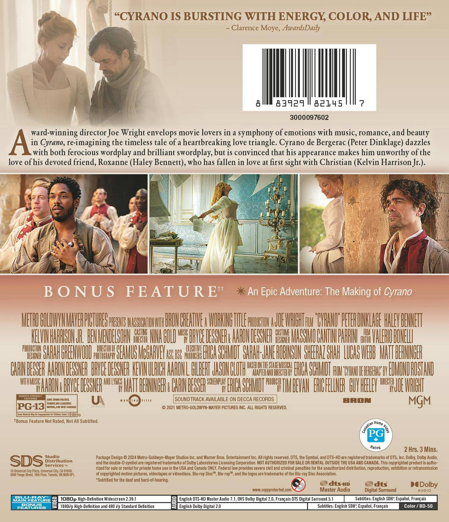 Back. Cyrano [Blu-ray].