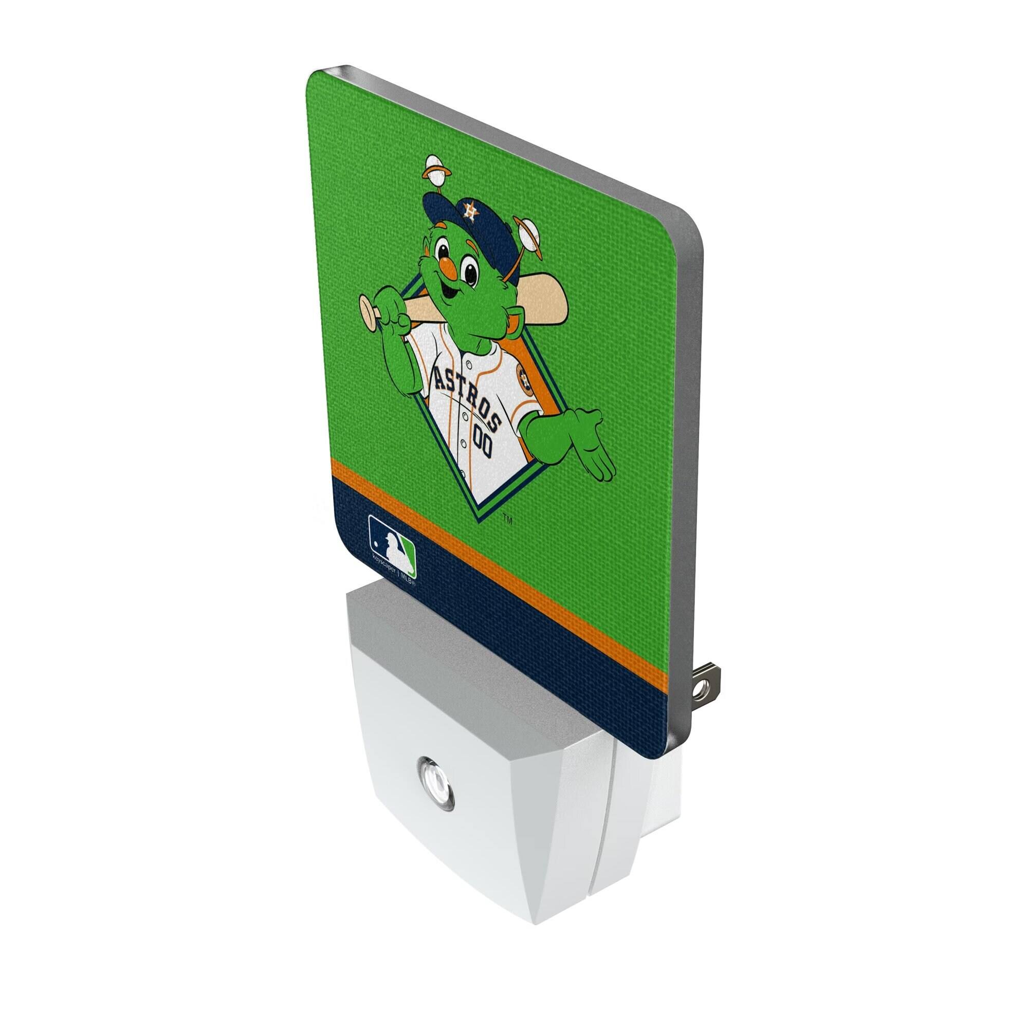 Alt View 1. Keyscaper - Houston Astros Stripe Mascot Nightlight 2-Pack - Multicolor.