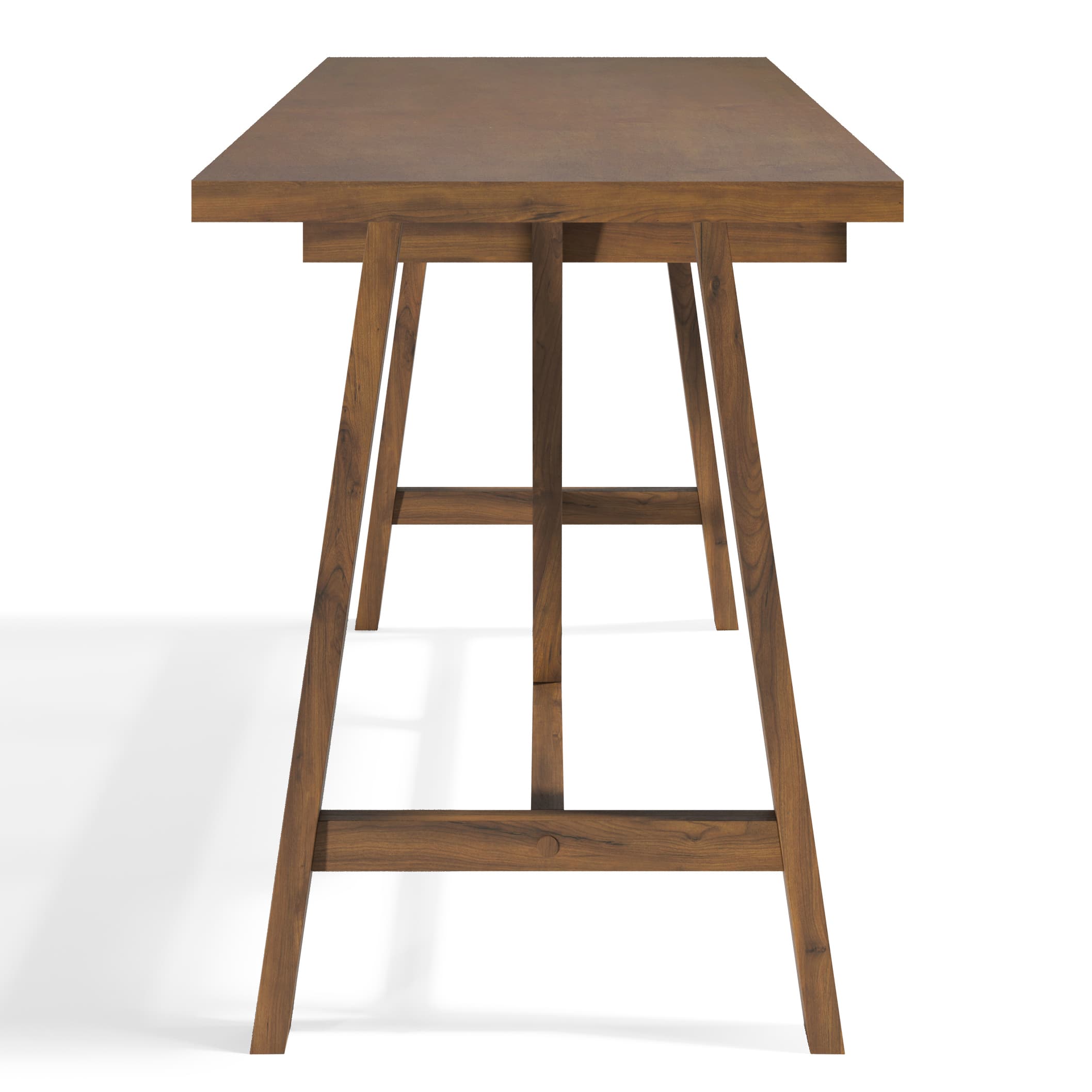 Alt View Zoom 13. Simpli Home - Dylan solid wood Industrial 60 inch Wide Writing Office Desk - Rustic Natural Aged Brown.