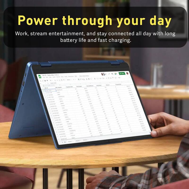 Power through your day  
Work, stream entertainment, and stay connected all day with long battery life and fast charging.