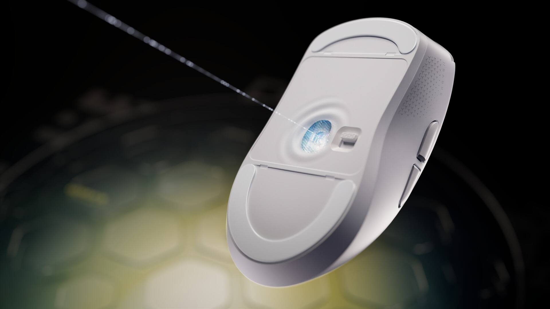 Alt View 27. CORSAIR - SABRE v3 PRO PureVector ULTRALIGHT ERGO 41g Gaming Mouse with Personalized Directional Sensitivity - White.