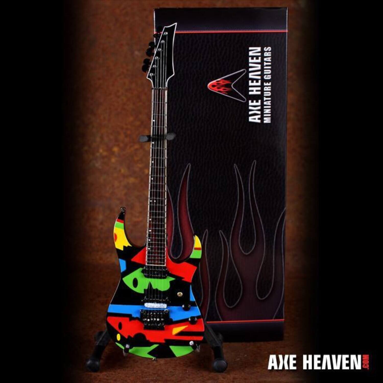 John Petrucci - Axe Heaven Color Picasso Mini Guitar Replica Collectible JP-042 - Collectibles