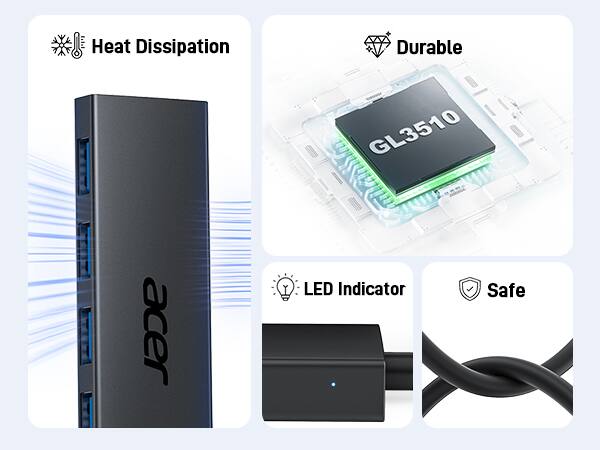 - Heat Dissipation
- Durable
- LED Indicator
- Safe