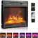 Front. Winado - 18" WiFi Smart Electric Fireplace Insert, 1400W Wall Recessed Fireplace Heater with 7 Flame Settings, Remote Control - Black.