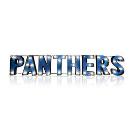 Imperial - Carolina Panthers 53" x 9" Lighted Recycled Metal Sign - Multicolor