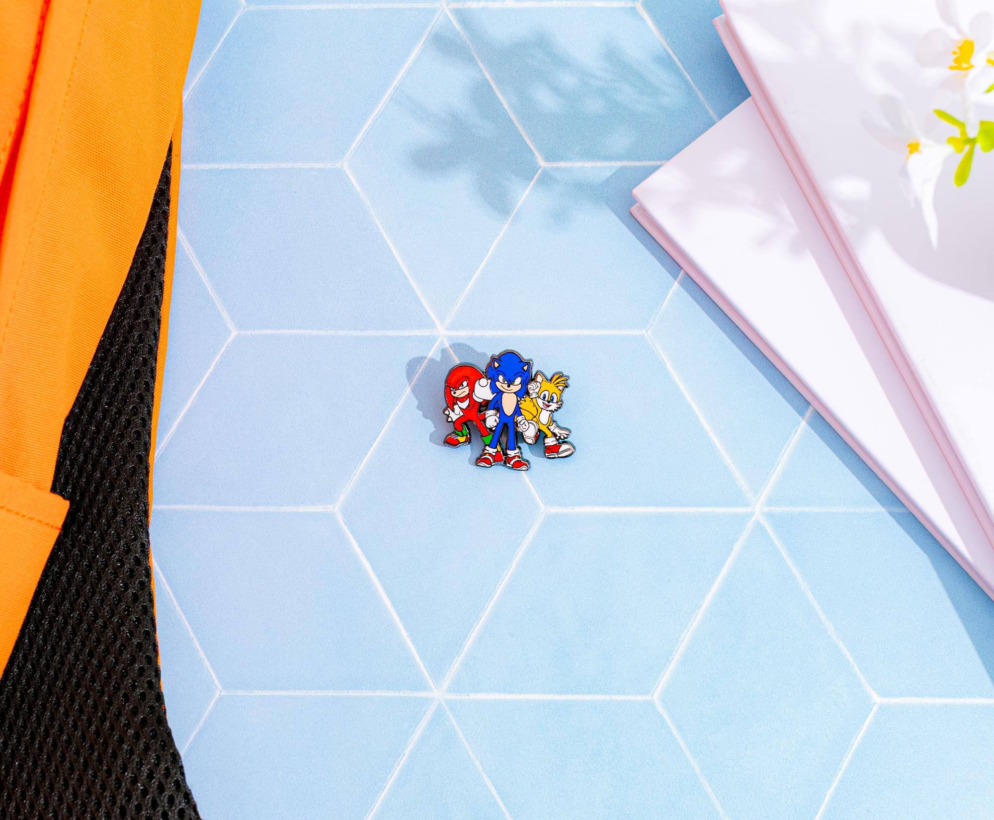 Alt View 2. SalesOne LLC - Sonic The Hedgehog 3 Character Trio Enamel Pin - Multi-Colored.