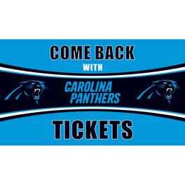 Evergreen Enterprises - Carolina Panthers 28" x 16" Come Back With Tickets Door Mat - Multicolor