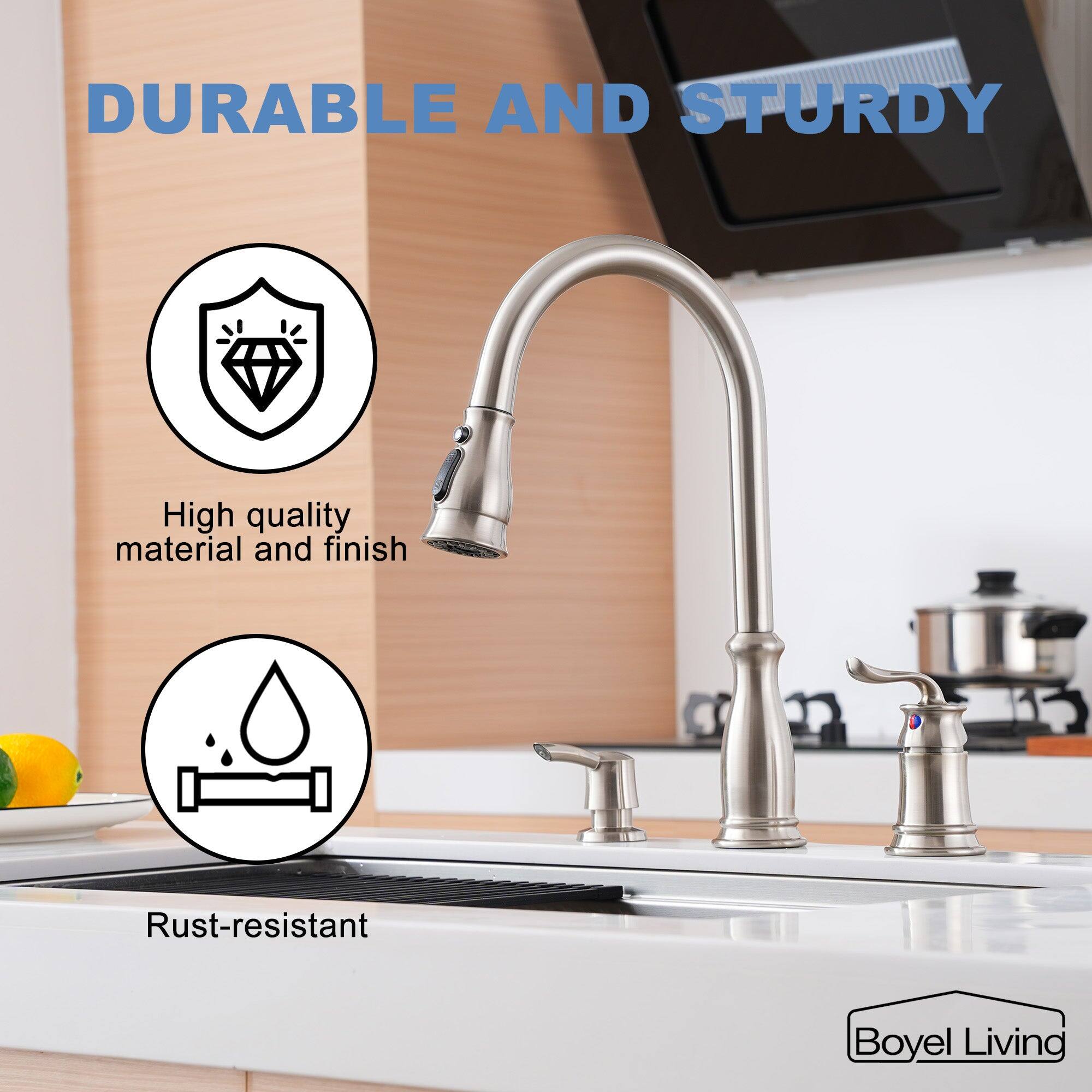 DURABLE AND STURDY
High quality material and finish
Rust-resistant
Boyel Living