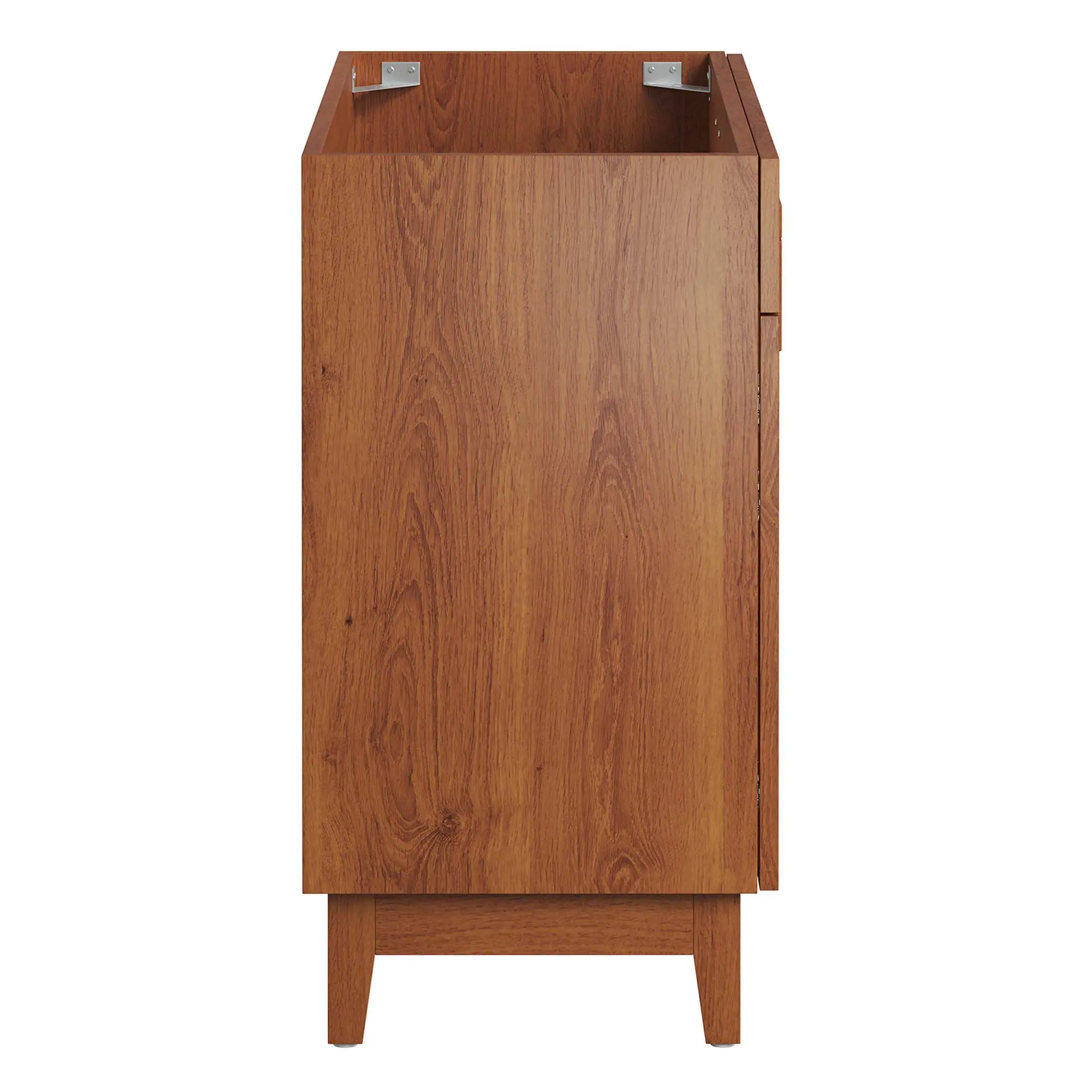 Alt View 1. Modway - Miles Bathroom Cabinet Basin Not Included by Modway - Walnut.