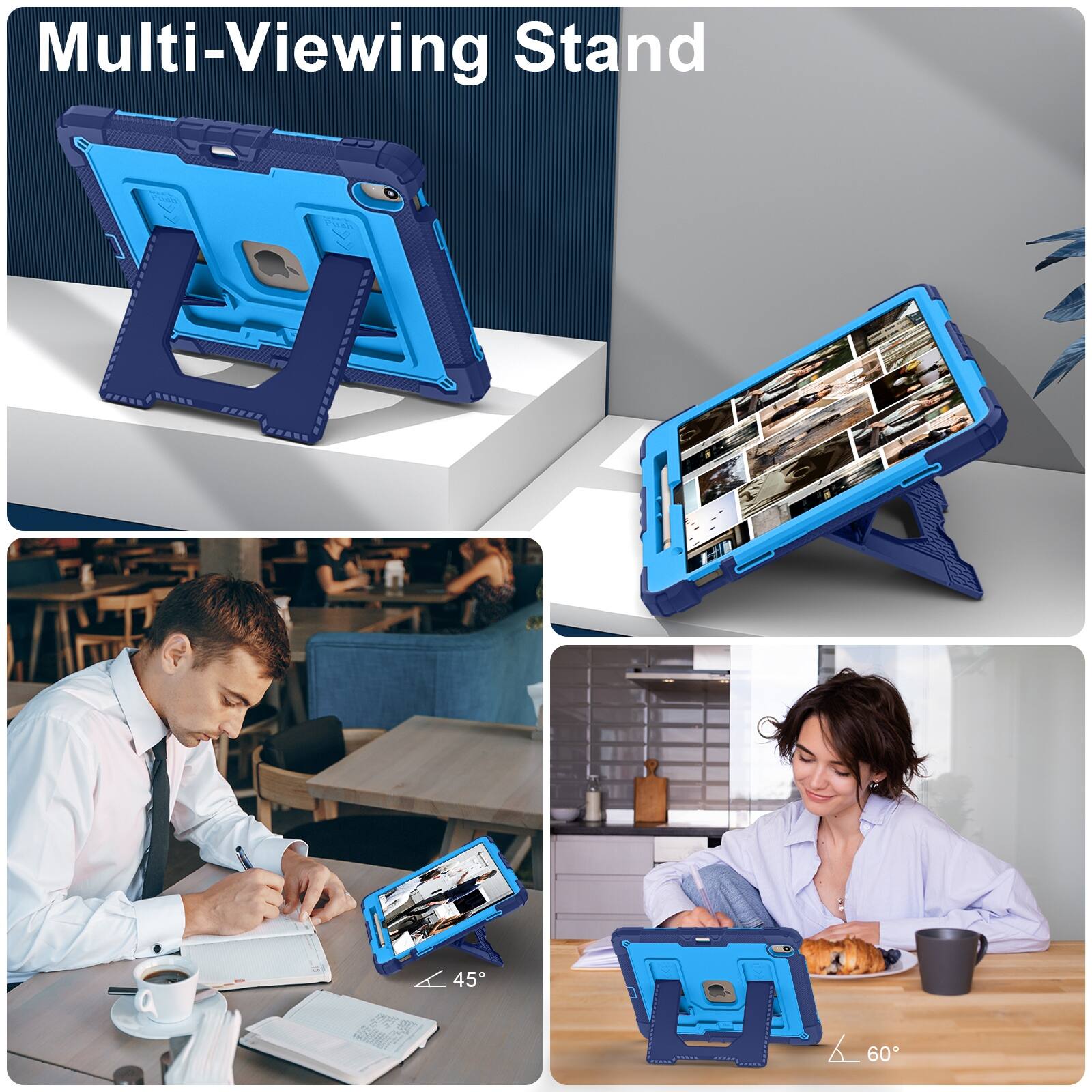 Multi-Viewing Stand

A 45° - 60°