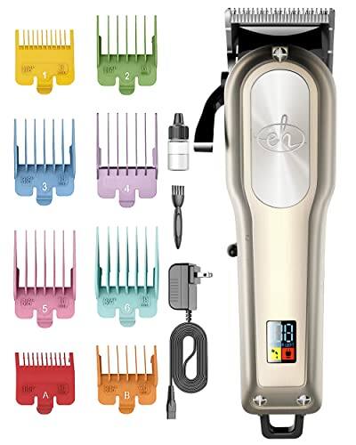 Front. Vulpecula Spade - Professional Dog Clippers Cordless Rechargeable - Pet Grooming Kit with 8 Comb Guides, LED Display & Quiet Motor 50DB.