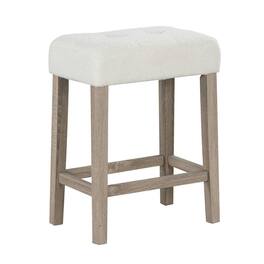 Kadyn - Kitchen Counter Bar Chairs, Bar Stools,Modern Counter Height Bar Stools Set of 2 with Rubber Wood Legs - Beige