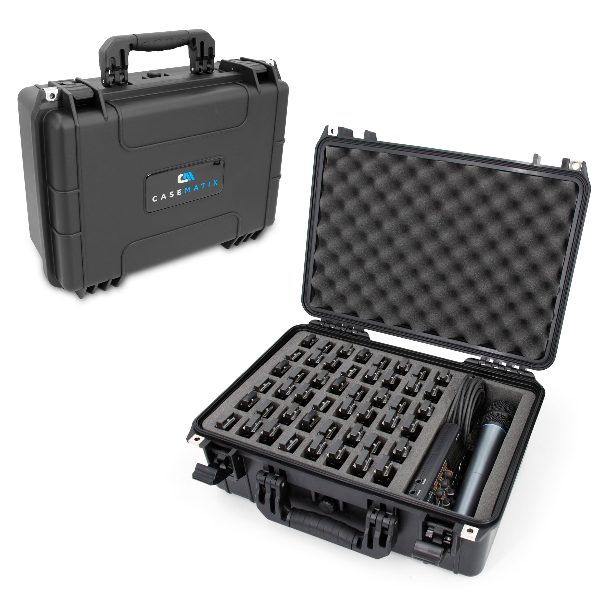 CASEMATIX - Harmonica Case Fits 48 Hohner, Fender Harmonicas – Waterproof Hard Shell Harmonica Organizer with Accessory Storage price history on PriceWatchPro