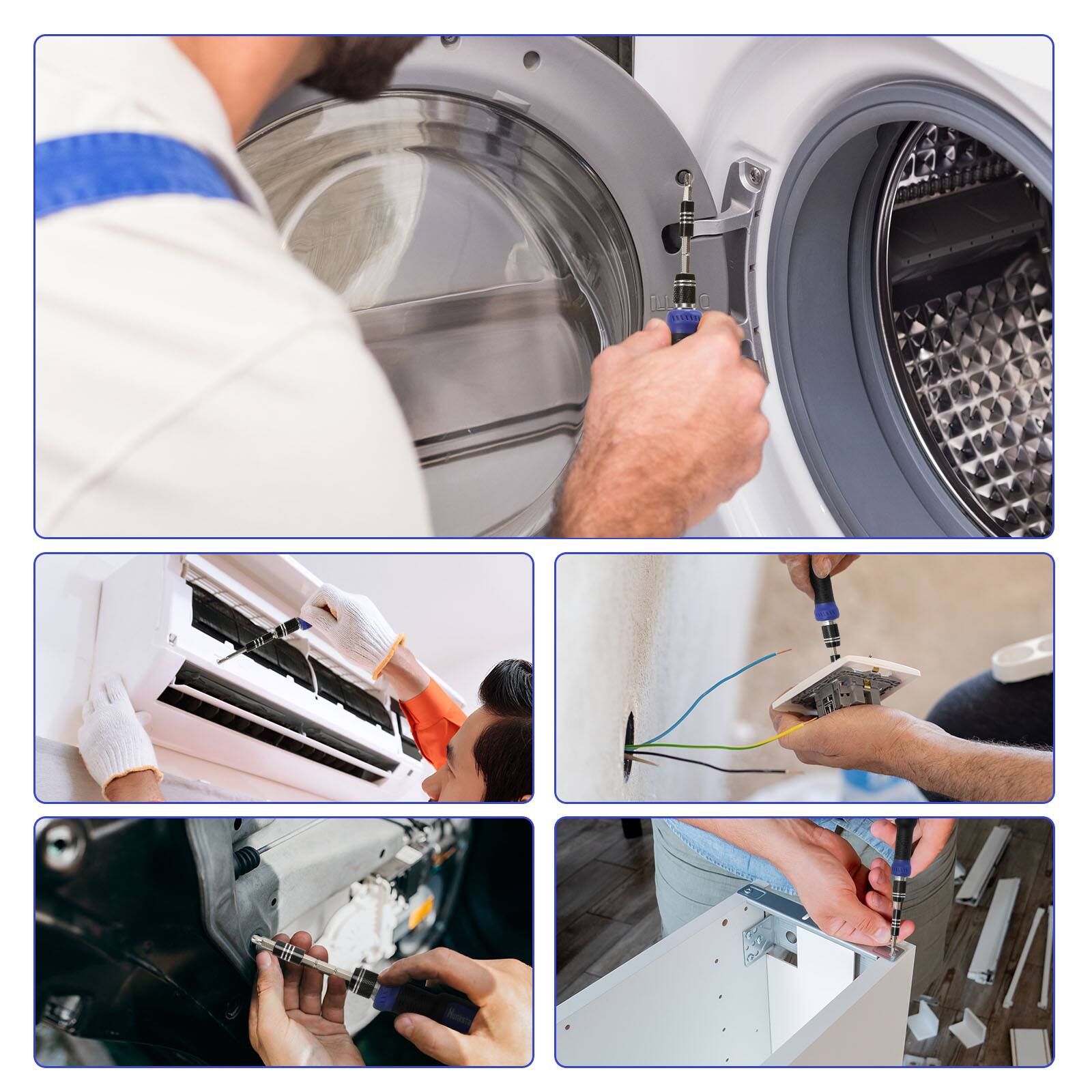 Alt View 2. Hunkstar - Precision Screwdriver Sets, Magnetic Repair Tool Kit for iPhone, MacBook, Computer, Laptop, Tablet, PS, Xbox, Nintendo - 191 Piece with 164 Bits.