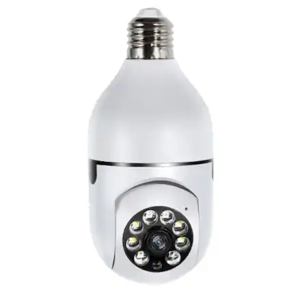 Front. Stock Preferred - Wireless Outdoor Security Camera 1080P HD with Night Vision – 2.4G WiFi - White.