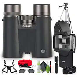 Bundle - Fujifilm - Fujinon Hyper Clarity 10x42 ED Glass Wide Angle Binoculars