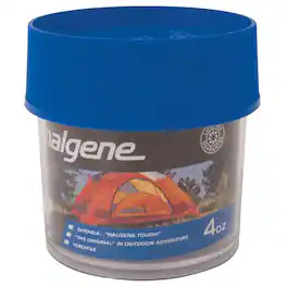 Nalgene - Wide Mouth Outdoor Storage Container - 4 oz. - Clear/Blue