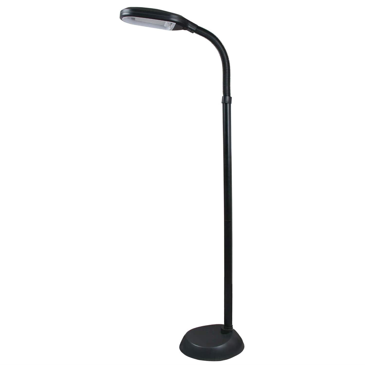 Hivvago - 5-Feet 1300 Lumens Sunlight Floor Lamp with 27-Watt Bulb - Black