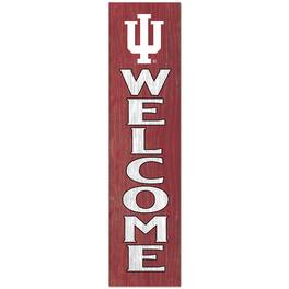 Jardine - Indiana Hoosiers 12'' x 48'' Welcome Outdoor Leaner - Red