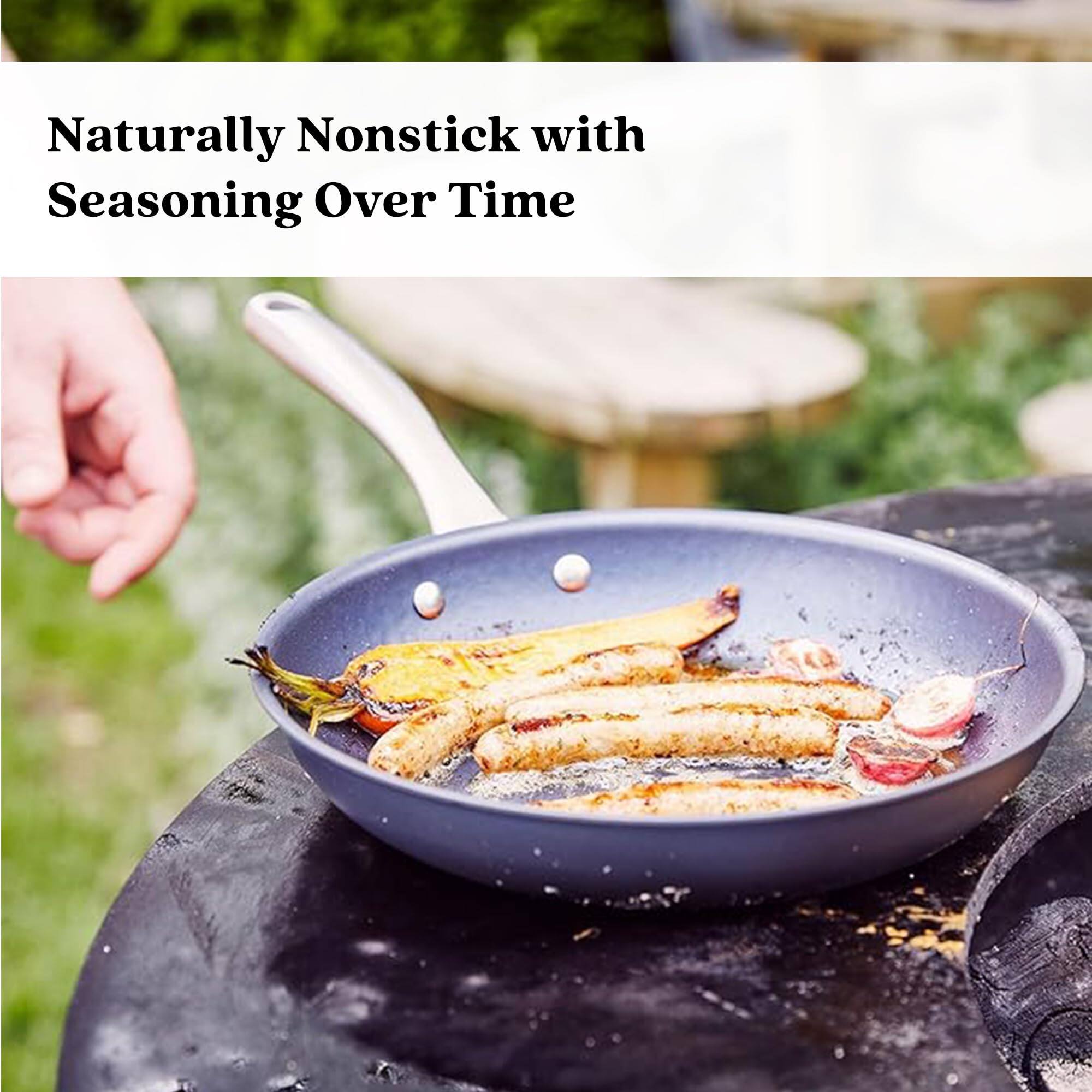 Naturally Nonstick with Seasoning Over Time