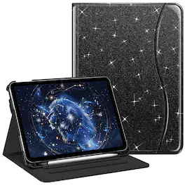 Kitcheniva - iPad 10th Generation 2022 Case With Stand And Pocket 10.9'' - Glittering Black
