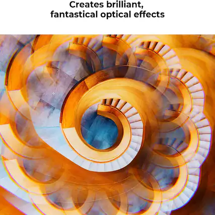 Creates brilliant, fantastical optical effects