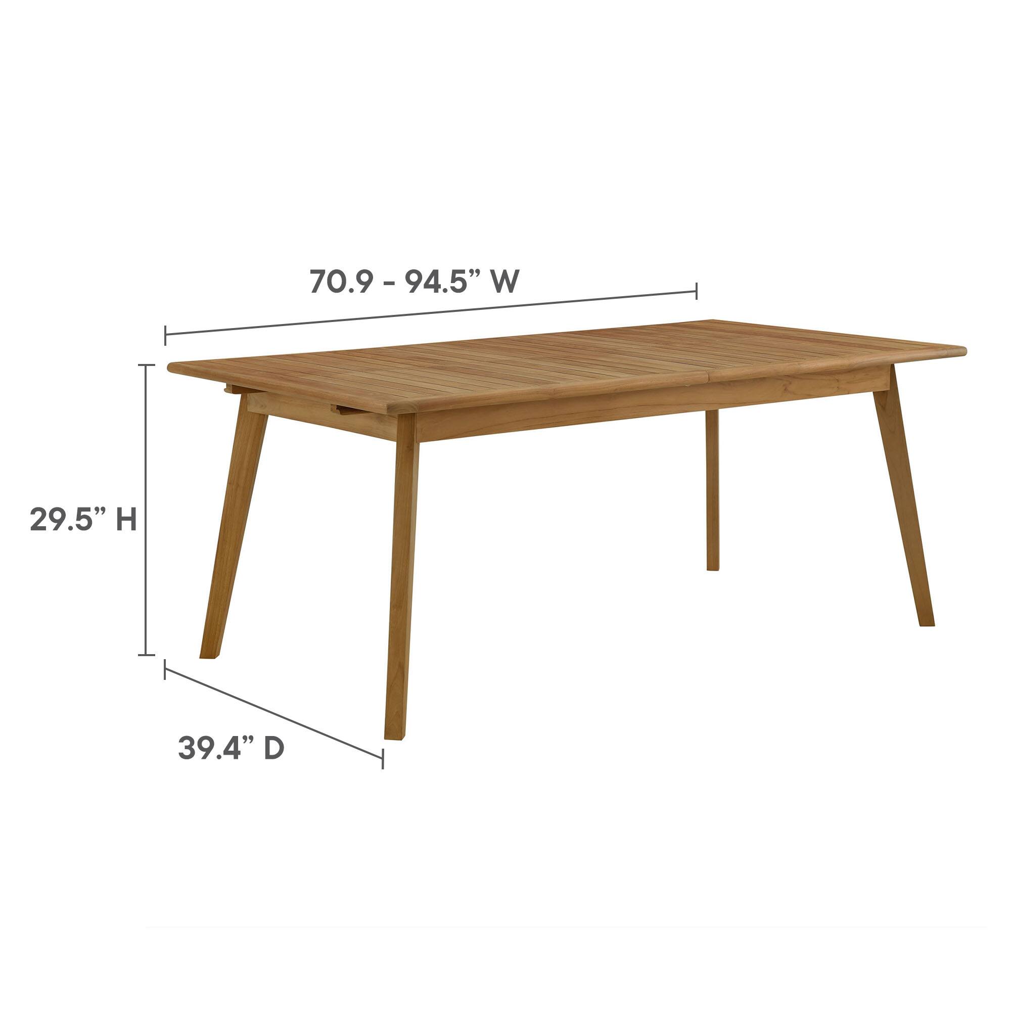 70.9 - 94.5" W x 29.5" H x 39.4" D