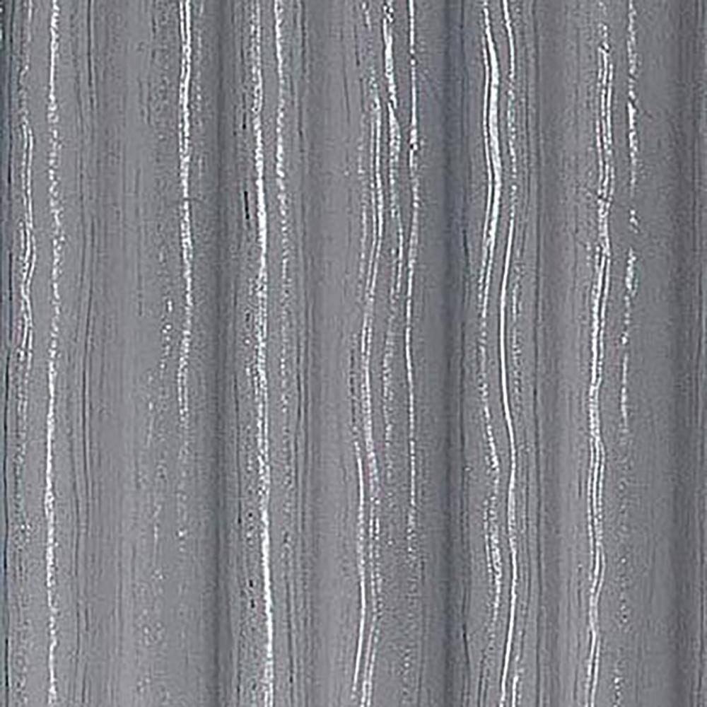 Left. RT Designers Collection - Rt Designers Collection Stylish Iceland Metallic All Season Blackout Curtain Elegant Drape 54" X 90" Charcoal - Charcoal.