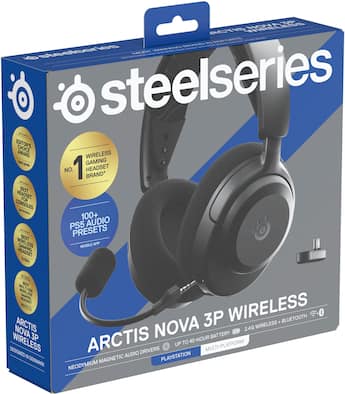 SteelSeries Arctis Nova 3P Wireless Over the Ear Gaming Headset SteelSeries Arctis Nova 3P Wireless Over the Ear Gaming Headset