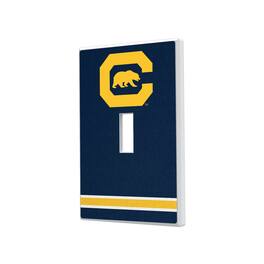 Keyscaper - Cal Bears Stripe Design Single Toggle Lightswitch Plate - Multicolor