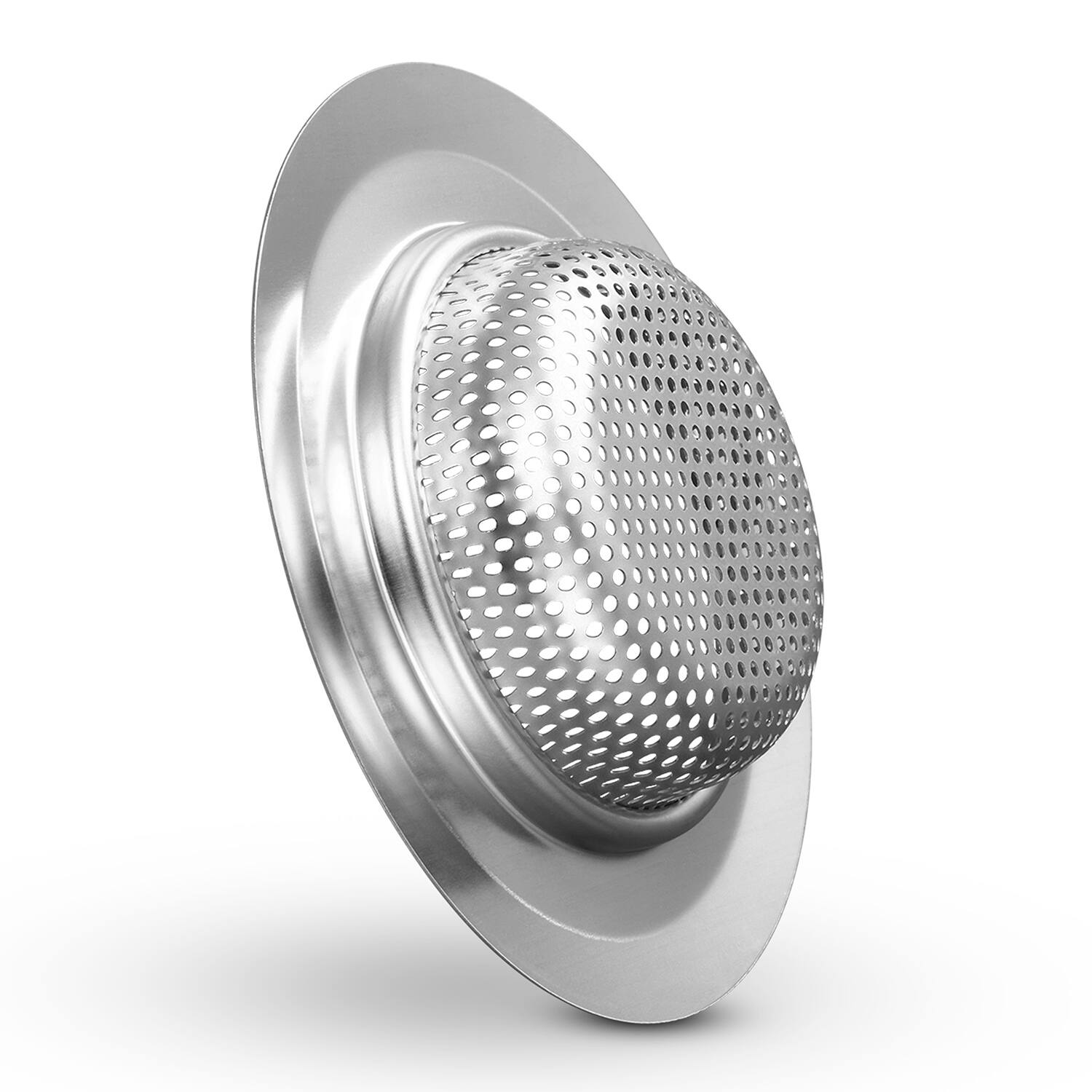 Alt View 4. Garnen - 2 Pack Kitchen Sink Drain Strainer, Stainless Steel Mesh Sink Strainer Basket, Sink Food Catcher, 4.3" - Silver.