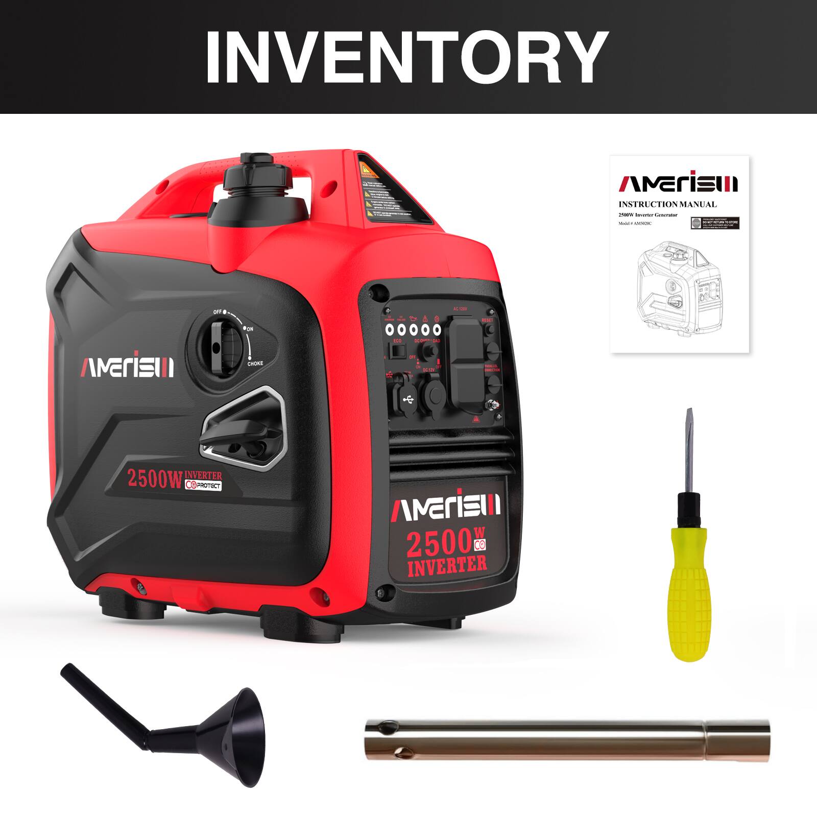 INVENTORY

INSTRUCTION MANUAL

- AERIS III
- 2500W INVERTER
- 2500W INVERTER